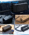 No Sweat Straight Plug And Play Heavy Duty 7 Way Trailer Cord Inline Wiring Harness 10 Foot Tow Kit waterproof junction block in rain.