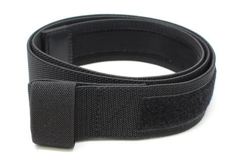 Flexible Black Nylon Belt With Adjustable Hook And Loop Closure No Buckle No Metal For TSA Approved Wear Fits Through Most Pants And Jeans Loops Ideal For Casual Or Work Outfits