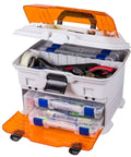 Pro Multiloader Tackle Box With Zerust Anti Rust Technology Portable Lure Organizer Station with open lid and Tuff Tainer boxes