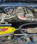 Engine bay without Heat Shield Sleeve For Engine Bay Built To Take The Heat 1 Inch By 10 Foot Aluminized Firewall Sleeving.