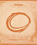 Album cover art for "Nuff Pedals / The Second EP" by Gutterfunk with abstract orange circular design on textured background