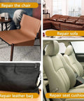 Leather Repair Patch 24 By 54 Inch Self Adhesive Leather Tape Large Vinyl Patch Kit For Couches Car Seats Chairs And Furniture Black Durable Scratch Resistant Waterproof Go To Quick Fix