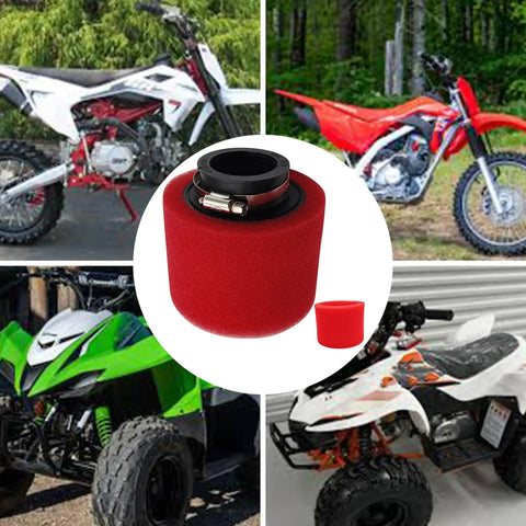 38mm Dual Foam Pod Air Filter Fits 50cc To 150cc GY6 Engines for scooters, ATVs, dirt bikes, go-karts, pit bikes, and mopeds