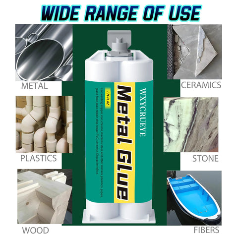 Metal Glue epoxy adhesive bottle; waterproof, high-strength for metal, ceramics, plastics, wood, stone.