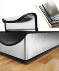 Attic Door Insulation Cover For 25 By 54 By 11 Inch Stairs, Heavy Duty Easy Install, aluminum foil, opened with zipper detail