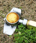 360 Degree Metal Spot Sprinkler For Small Gardens And Lawns on grass, durable yellow metal sprinkler head, gentle water flow