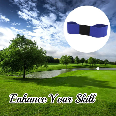 Golf Swing Training Aid Arm Band For Practice And Gesture Correction Dial In Consistency Pro Style Swing Corrector on golf course