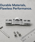 Tough As Nails Sliding Door Rollers Set Of Eight Premium Steel Pulley Wheels For Silky Smooth Glass And Closet Door Glide No Hassle Caster Hardware with screws and ruler