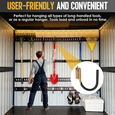 Heavy Duty E Track Hooks Set For Enclosed Trailers And Vans, E Type And X Track Hangers, Steel Spring Fittings, tools hanging