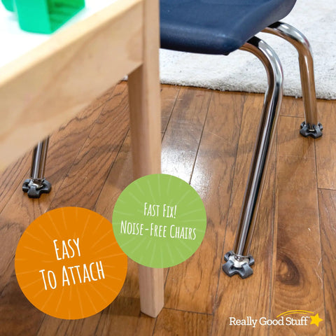 Heavy Duty Felt Chair Leg Covers With Soft Fuzzy Bottoms For Quiet Vibes And Zero Annoying Screeches on chair legs and hardwood floor.