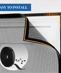 Magnetic Screen Door Fits 32x80 Inch Door, 34x81 Mesh, scratch proof polyester, close-up on installation materials, easy install