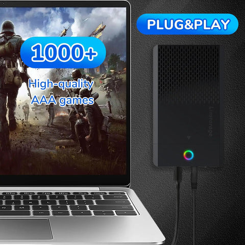 14TB Retro Gaming External Hard Drive Preloaded With 98,000 Games Plug And Play For Seven Classic Systems 9,800 3D Titles And Over 1,000 High End PC Games USB 3.1 Portable Drive For Windows PCs 7 8 10 11 on laptop