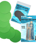 Heavy Duty Vinyl Patch Kit For Pools And Inflatables Eight 2 Inch Patches Waterproof 1100 Denier Polyester with adhesive and applicator