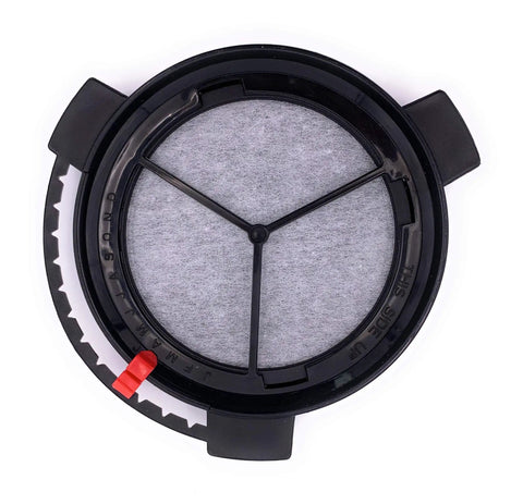 Top view of Replacement Water Filtration Set For Mr Coffee Brewers With Frame and Filter Discs 1 frame, 12 discs visible