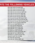 List of vehicles that fit Set Of 2 Wheel Hub Bearing Assembly For 6 Lug 4X4 SuvS With ABS Sensor Cable Fits Chevy Cadillac GMC