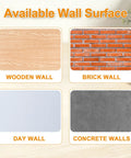 Available wall surfaces: wooden wall, brick wall, day wall, concrete walls for Plastic Drywall Anchors And Screw Assortment Kit.