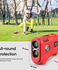 Silicone Case For Bushnell Tour V6 Rangefinder Red Protect Your Laser Golf Gear With A Durable Snap On Shield Easy Access