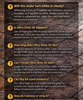 FAQ image about Pro Level Wet Look High Gloss Sealer For Pavers Concrete And Stone application and maintenance details.