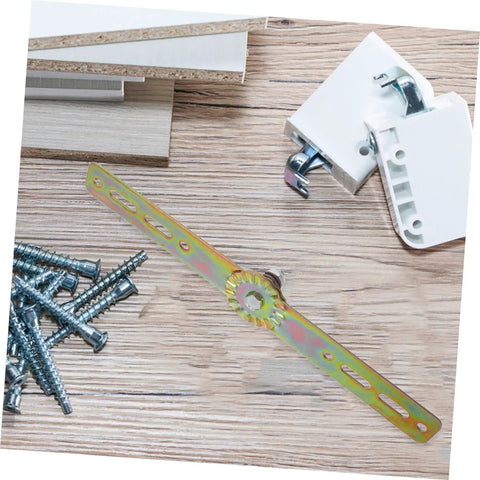 Cabilock adjustable angle hinge strip for sofa/bed, metal gear, with screws and white mounting bracket