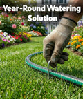 Flat Soaker Hose 50ft For Garden Beds And Lawns With Quick Connect Heavy Duty Leakproof Drip System For Trees Veggies And Flowers