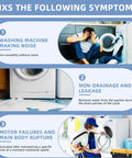 Washer Drain Pump Replacement 120V 60Hz 114W for front load washers, helps fix noise, drainage, and leaks