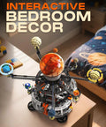 MOCBURIKU Solar System Building Set For Kids STEM Toys With Rotatable Handle And Mechanical Gears displayed on table