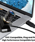 USB Camera With 120fps High Speed 4K 12MP Golf Swing Camera 3X Manual Optical Zoom Lens connected to laptop