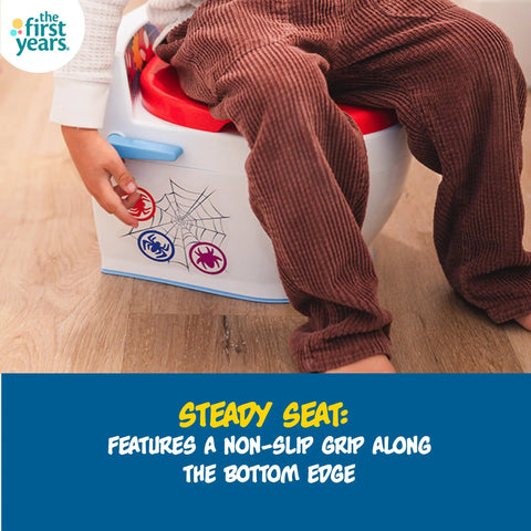 Spiderman 2 In 1 Toddler Potty Training Toilet With Removable Seat Attachment And Rewarding Flush Sounds Anti Splash Rim Non Slip Base Tot Approved Potty Training Setup For Little Ones