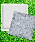 Path Maker Paver Mold For Garden, Reusable Outdoor Pavement Mold, Durable Plastic Brick Molding Tool on grass