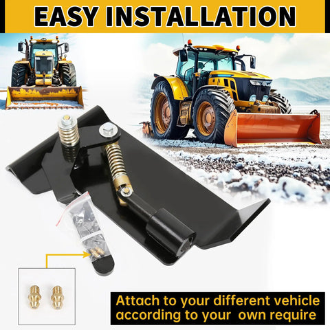 Universal Quick Tach Conversion Plate For Skid Steer And Tractor Attachments Weld On Bobtach Style Quick Attach Plate with installation guide