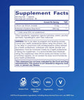 Supplement facts label for Lithium Orotate 5 Mg With NAC 200 Mg For Brain Health Memory And Behavior Support And Focus Boost