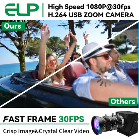 Low Light USB Camera With 5-50mm Manual Zoom And 10x Varifocal Lens, HDR 100dB, H.264 WebCam showcasing image quality in a sunny scene