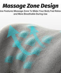 Ergonomic Memory Foam Neck Pillow For Office Chair Headrest And Car Seats Ultra Comfy Desk Pillow with massage zone design