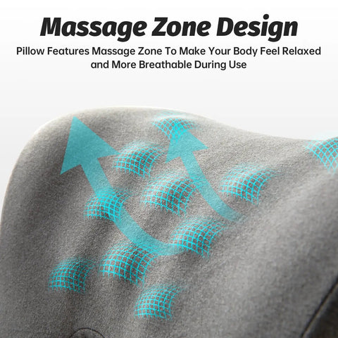 Ergonomic Memory Foam Neck Pillow For Office Chair Headrest And Car Seats Ultra Comfy Desk Pillow with massage zone design