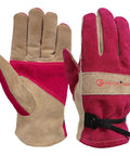 Leather Gardening Work Gloves For Women With Cowhide Leather And Double Stitched Seams Tough As Nails Heavy Duty Protective Gloves