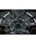 Star Wars Hyper Space Black Peel And Stick Wall Mural Easy No Paste Application 10.5 Ft By 6 Ft Transform Your Room with cockpit view