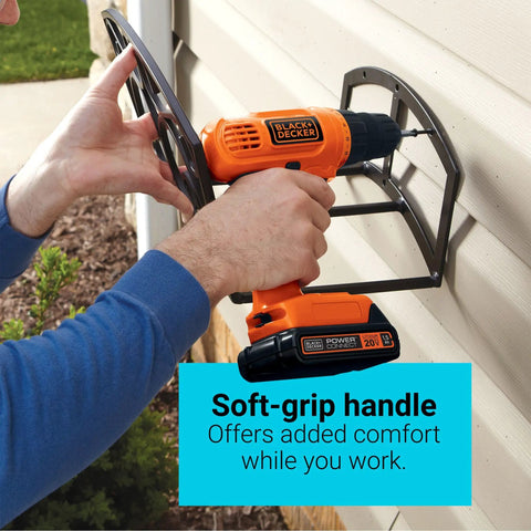 20V Cordless Power Drill Driver Kit With 30 Piece Bit Set Battery And Charger Included Soft Grip Handle 24 Position Clutch For Precise Driving And Screwdriving Great For DIY Projects