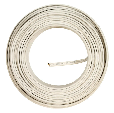 SimPull Solid Indoor 14/2 NM-B Cable With Ground, 50 Ft Coil, Copper Building Wire For Residential Wiring, Easy Pull Jacket