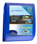 20X25 Waterproof Multi Purpose Blue Tarpaulin Tarp For Cars Boats Campers And Outdoor Shelter Beefed Up Weatherproof Protection Against Rain Rust And Sun Rot UV Resistant Cover Sheet Display