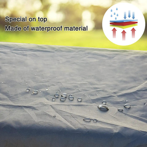 Close-up of waterproof fabric used in Three Person Patio Swing Mosquito Netting With Zipper Opening Waterproof Roof Tent.