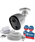 1080p Full HD Indoor Outdoor WiFi Security Camera With Spotlight No Hub Needed Waterproof Weatherproof Design Color Night Vision Two Way