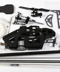 Remote 6CH 3D 450 Pro RC Helicopter Landing Gear Frame Kit For Align Trex 450Pro Heli Black Beefy Carbon Fiber Build