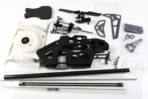Remote 6CH 3D 450 Pro RC Helicopter Landing Gear Frame Kit For Align Trex 450Pro Heli Black Beefy Carbon Fiber Build