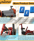 Plug And Play Heavy Duty Electric Pipe Threader Machine 1/2 To 3 Inch With Npt Dies 110V Power showing threading dies and scraper assembly.