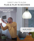 Setting up Alexa Ready A19 Dimmable LED Bulbs 5000K Daylight 60W Equivalent with Bluetooth Mesh Auto Pairing in kitchen.