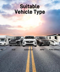 RV Tire Pressure Monitoring System TPMS Set Of 4 Sensors With Six Alarm Modes Easy Setup High And Low Pressure Alerts High Temperature Warnings And Sensor Low Voltage Or Signal Loss Alerts For Road Ready Peace Of Mind; RV, SUV, sedan, MPV, fifth wheel