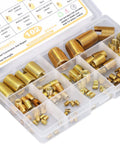 Beefy 102 Piece Self Tapping Thread Inserts Kit For M2 To M14 In Hardened High Carbon Steel, Repair Damaged Female Threads In Plastic, Copper, And Metal For Automotive And Industrial Use in organizer box