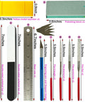 All In One Handy Hobby Model Building Tools Kit With Plastic Case For Beginners showing various tools including files and rulers.