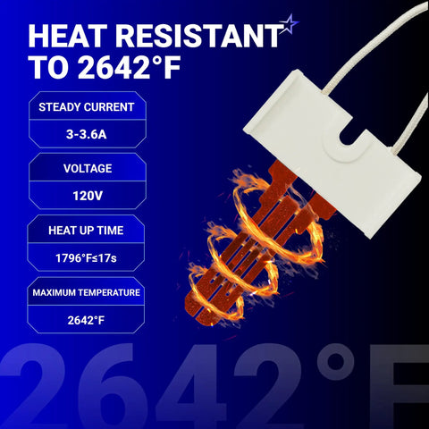 Knock Your Waiting Time Down With This Tough As Nails Dryer Heat Fix Featuring New 338906 Flame Sensor 279311 Igniter And 279834 Gas Valve Coils For A Straight Shot At Faster Laundry Days And Zero Frustration, heat resistant product with specifications.
