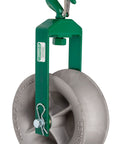 6-Inch Lube Spreader Swab For Cable Puller Systems, heavy-duty sheave, forged steel hook, welded steel frame, 8000 lb pull